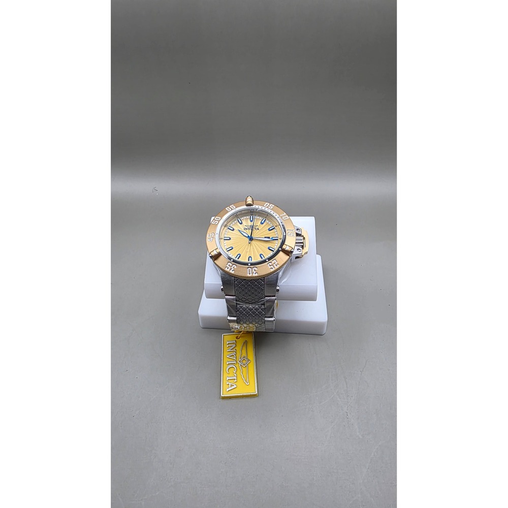 Invicta Subaqua Noma III 50053 Mens Watch Gold Tone Stainless Steel New with Box